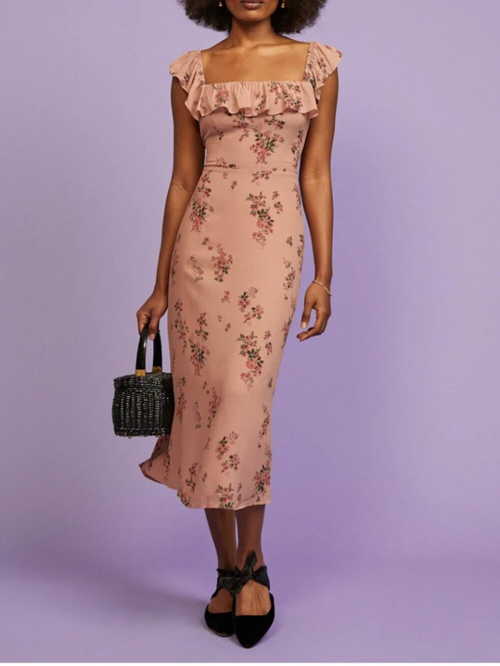 Reformation Midi Dress (Colette), Size 0